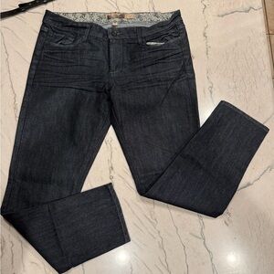 Paige Premium Denim Skyline Straight Leg Dark Wash Jeans